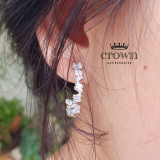 Earrings diamond ต่างหูเพชร ต่างหูห่วง ต่างหูแฟชั่น เครื่องประดับ