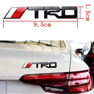 รถ TRD โลโก้ 3D สติกเกอร์เมทัลลาสติกเกอร์ป้ายสัญลักษณ์อัตโนมัติสำหรับ Toyota CROWN REIZ Vios