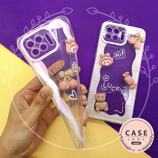 พร้อมส่งเคสเรียลมี Realme C21Y เคสมือถือนิ่มใสกันกล้อง ซิลิโคน TPU ติดการ์ตูนน่ารัก