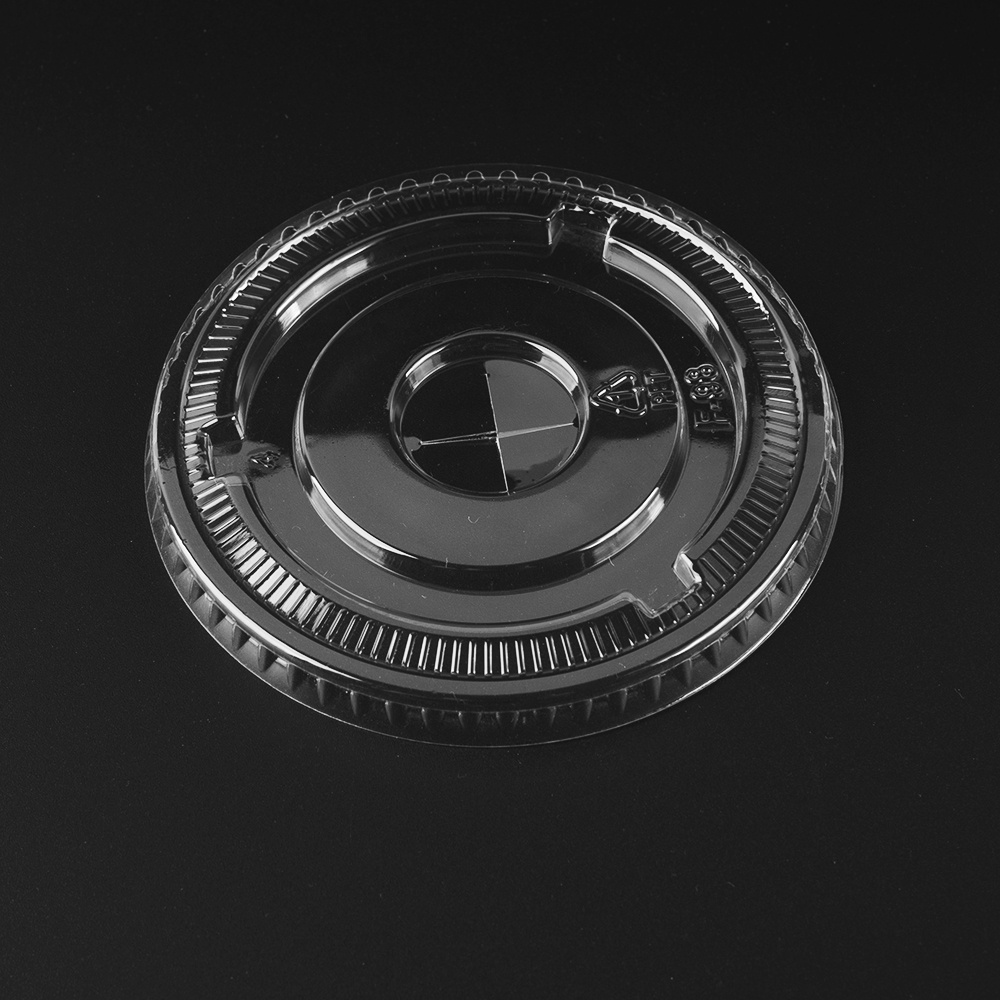 ฝาปิด (FLAT) สําหรับถ้วยพลาสติก PP PET 12oz/16oz -