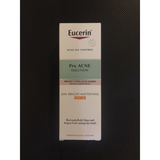 Eucerin Pro Acne Solution Day Bright Mattifying SPF30  50ml ยูเซอริน โปร แอคเน่ โซลูชั่น เดย์ แมท ไวท์เทนนิ่ง 50มล