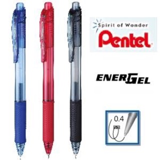 ปากกาเจล Pentel Energel-X ขนาดหัวปากกา 0.4 มม. รุ่น BLN104