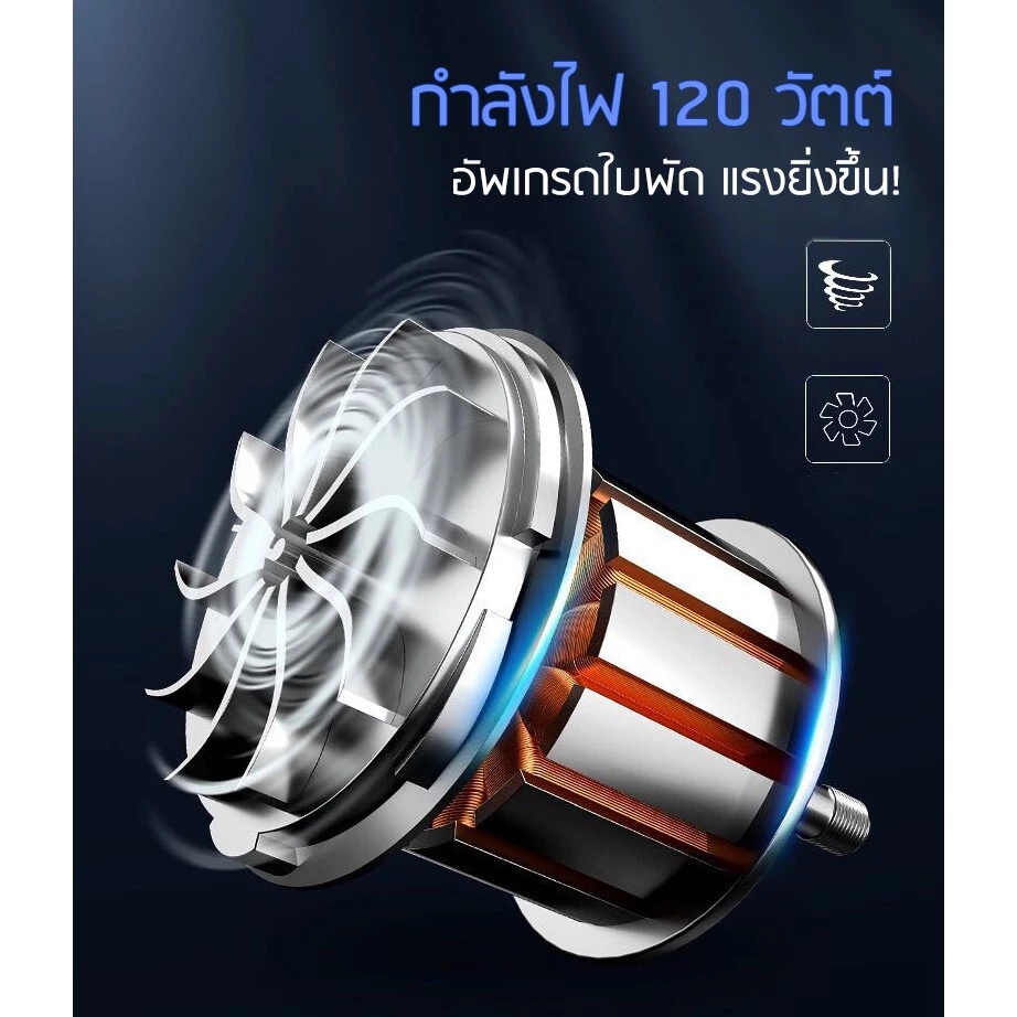 เครื่องดูดฝุ่น รุ่น ZY-2021 แรง120W เอนกประสงค์ใช้ได้ในบ้านในรถ ดูดฝุ่นได้ดี ใช้ได้ทั้งเปียกและแห้ง thumbnail 8