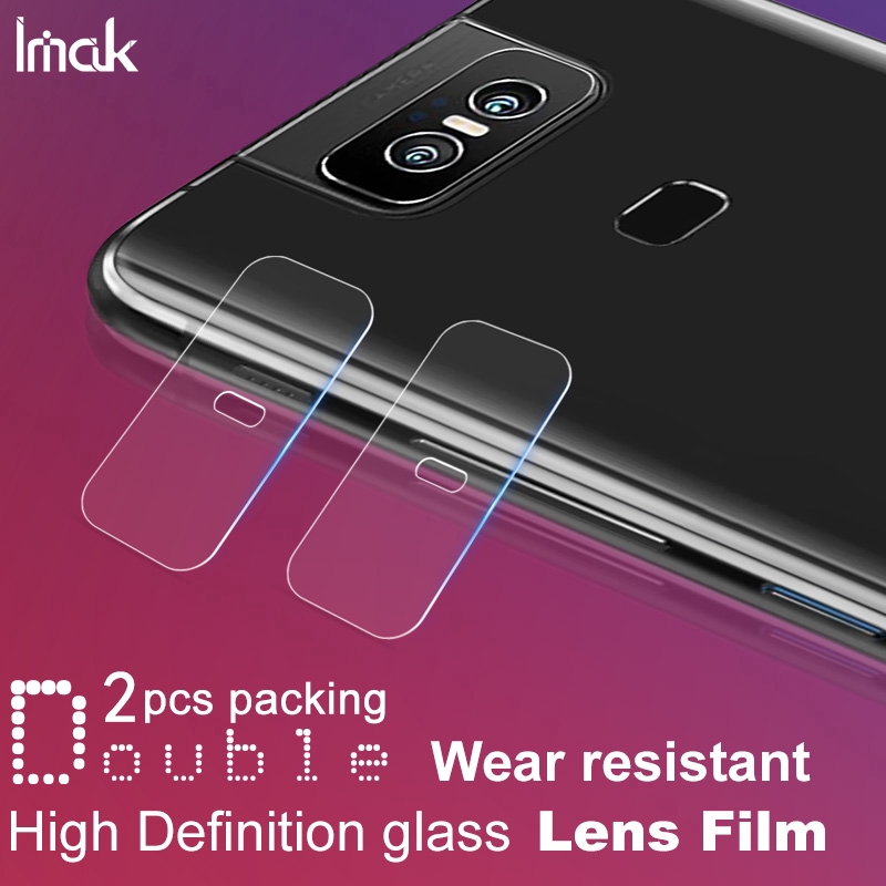 iMak Asus Zenfone 6 2019/6Z ZS630KL I01WD Camera Lens Film Tempered Glass Screen Protector Protective Films