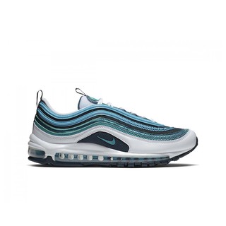 NIKE รุ่นNIKE AIR MAX 97 SE WHITE/SPIRIT TEAL-NIGHTSHADE-BLUE AQ4126-100 รองเท้าแบบผูกเชือก ร้าน Sneaker WOW ของแท้ 100%