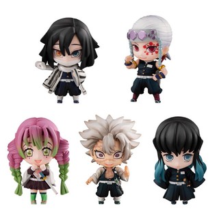 Demon Slayer Kimetsu no Yaiba Tanjiro with Hashira Mascot Set B (Set of 5) Pillars โมเดลฟิกเกอร์แท้ ดาบพิฆาตอสูร กาชาปอง