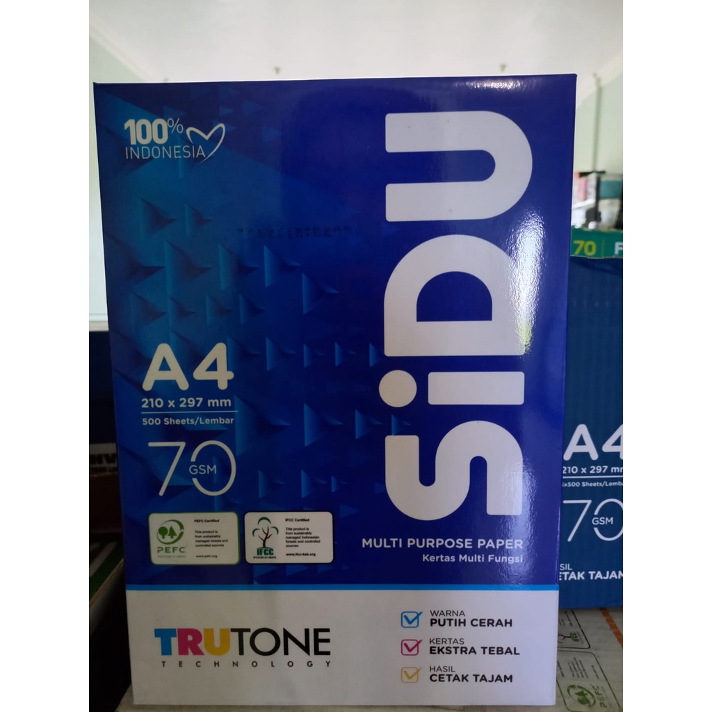 กระดาษ Hvs A4 SIDU 70GSM