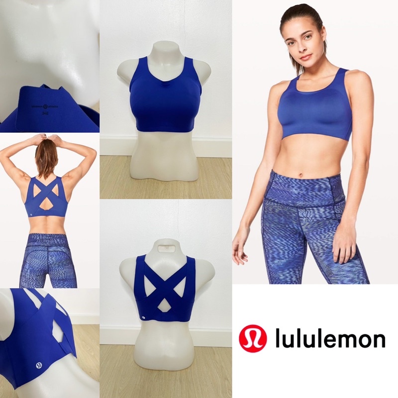 🐳Lululemon 🐳รุ่น Enlite bra size 34E/E75 มือสอง แบรนด์แท้ 💯