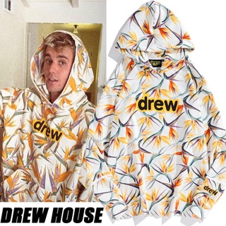 เสื้อกันหนาว มีฮู้ด ผ้าฝ้าย พิมพ์ลาย Drew แฟชั่นสําหรับผู้ชาย และผู้หญิง