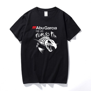 เสื้อยืดผ้าฝ้ายพิมพ์ลายแฟชั่น ใหม่ เสื้อยืด ผ้าฝ้าย พิมพ์ลาย Camisetas Abu Garcia Fear No Fish คุณภาพสูง แฟชั่นฤดูร้อน ส