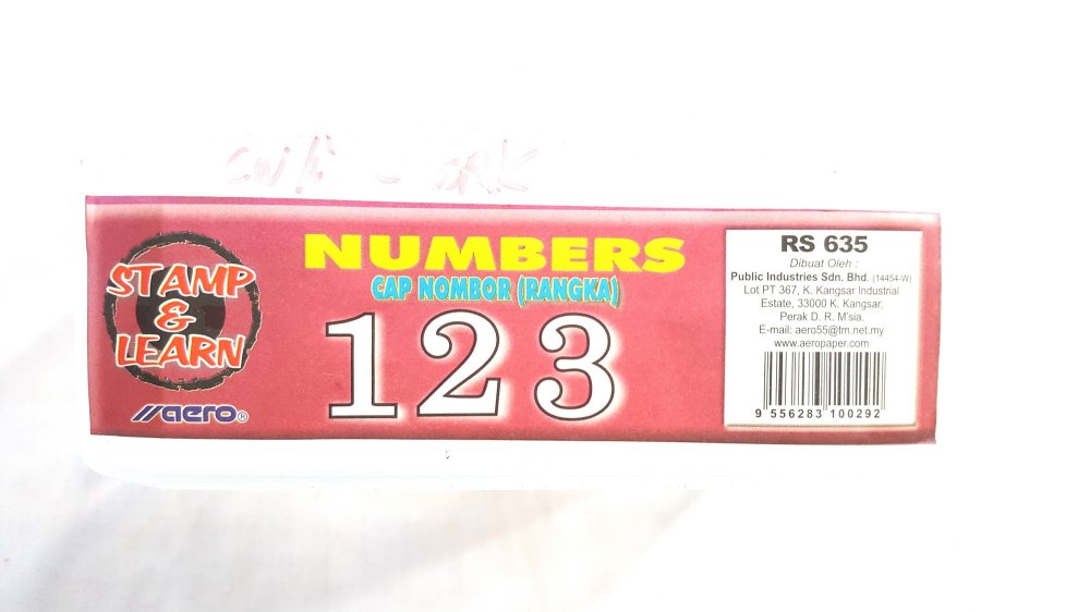 AERO RS635 16s NUMBERS STAMP&LEARN x 1 ชุด