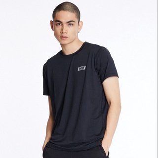 Mens Basic Drycool T-Shirt เสื้อยืด ผู้ชาย สีดำเรียบง่าย ใส่สบาย ผ้าคอตตอน 100%