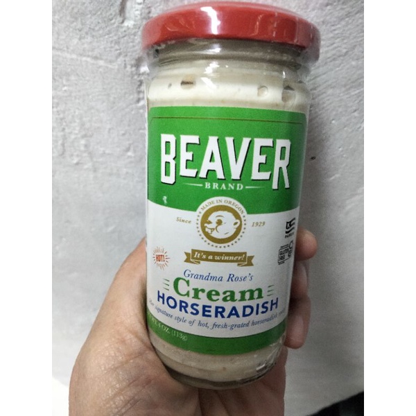 Beaver Cream Horseradish Sauce ซอส สำหรับจิ้มเนื้อย่าง113กรัม