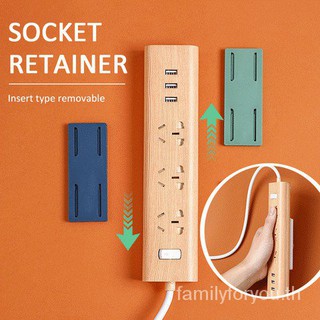 ซ็อกเก็ตสายไฟติดผนังสติ๊กเกอร์เจาะปลั๊กไร้รอยต่อ Holder S