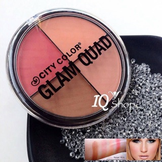 CITY COLOR Glam Quad Blush - Diva โทนสีส้ม