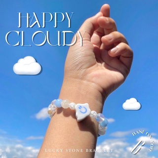 BASE ON YOU - Lucky stone bracelet : HAPPY CLOUDY (กำไลข้อมือหินนำโชค)