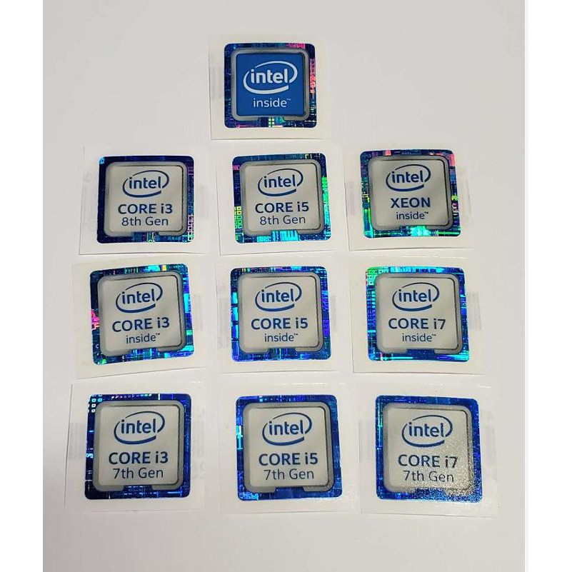 [New metal sticker] Intel Intel CPU6789 generation corei3579 label inside XEON laptop sticker