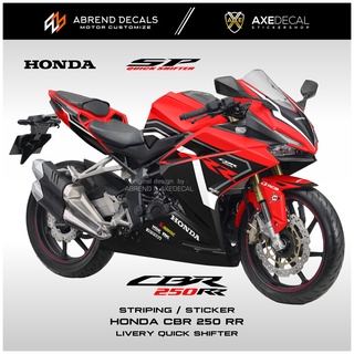 สติกเกอร์ติดตกแต่งรถจักรยานยนต์ Honda Cbr 250 RR Livery KRT Cbr 250RR