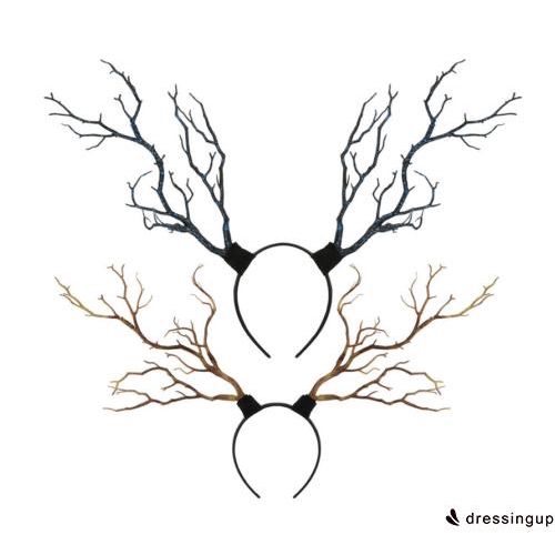 Thi-long Antlers Tree Branches Horns หมวกที่คาดผมคอสเพลย์ปาร์ตี้แฟนซีชุดใหม่