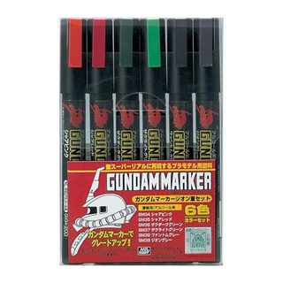 GUNDAM MARKER SET GMS-108 GUNDAM MARKER ZEON MARKER SET