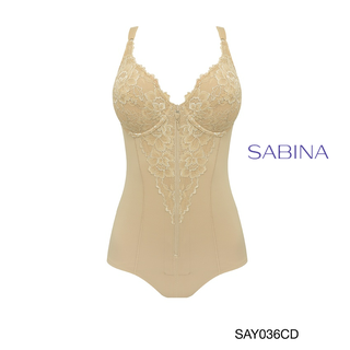 Sabina บอดี้สูท ชุดชั้นในกระชับสัดส่วน รุ่น Function Shape รหัส SAY036CD สีเนื้อเข้ม