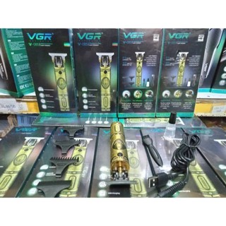 VGR V-085ปัตตาเลี่ยนไร้สายตัดแต่งทรงผมกันขอบแกะลายสำหรับช่างมืออาชึพจัวเครื่องมีลวดลายสวยงาม