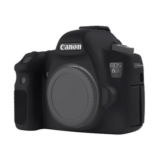 Soft Silicone Rubber Camera Case for Canon EOS 6D (Black)