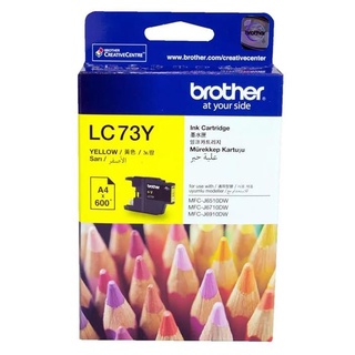 BROTHER INK CARTRIDGE LC-73YYELLOW INK CARTRIDGE FOR MFC-J6710DW,MFC-J6910DW(600PAGES)