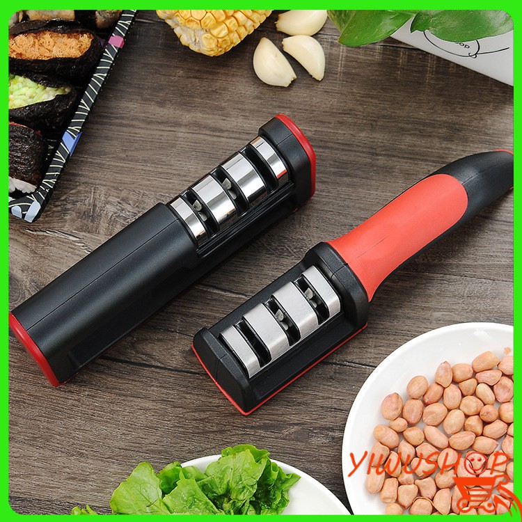 ◊✜☈YIWUSHOP ปลีก/ส่ง 10158 ที่ลับมีด อุปกรณ์ลับมีด หินลับมีด ลับได้ 3ระดับ