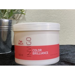 👩🏻‍🦰เวลล่า อินวิโก้ คัลเลอร์ บริลเลี่ยน มาสก์ 500มล.Wella Invigo color Brilliance mask