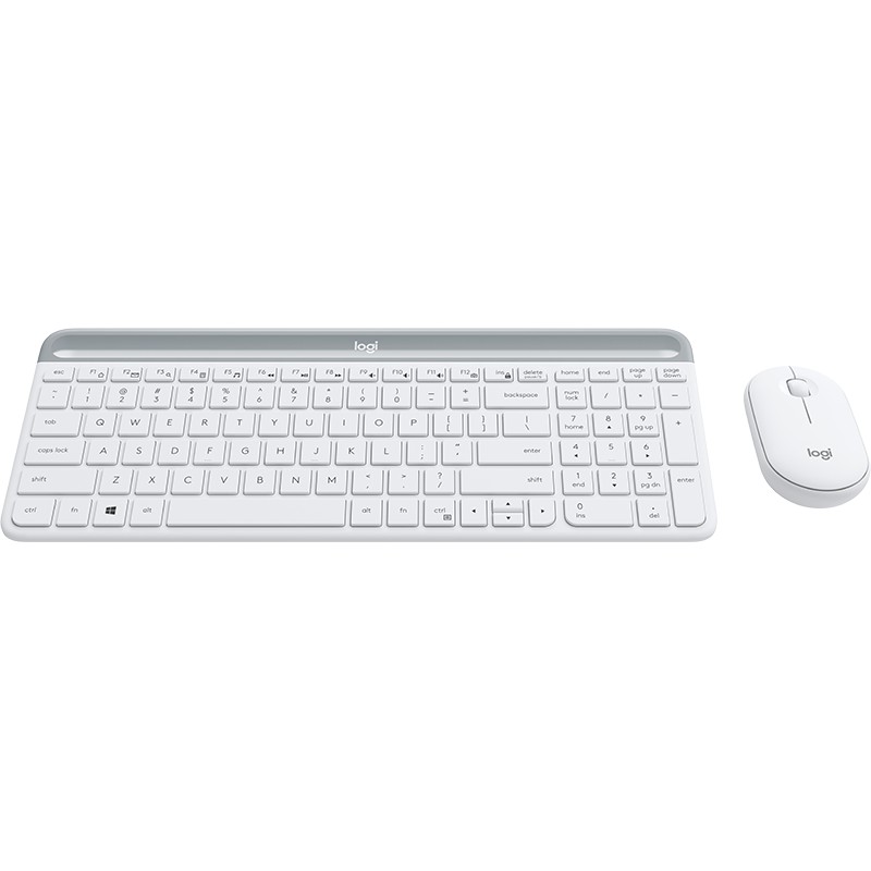 LOGITECH MK470 SLIM COMBO (คีย์ไทย-อังกฤษ)  - Graphite- Offwhite - Rose