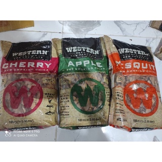 western cherry apple mesqui เศษไม้ หอม รมควัน กลิ่น เชอรี่ เวสเทิร์น 2.25 ปอนด์