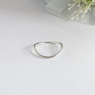 vela.cheeva : *silver925 / mini wave ring แหวนเงินแท้ แหวนเรียบทรงคลื่น