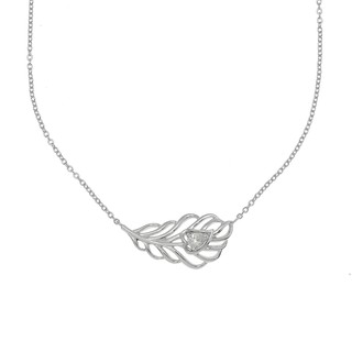 Aevari Peacock Feather Necklace Sterling Silver 925 สร้อยคอ สร้อยพร้อมจี้ขนนก สร้อยคอเงินแท้ เงินแท้925