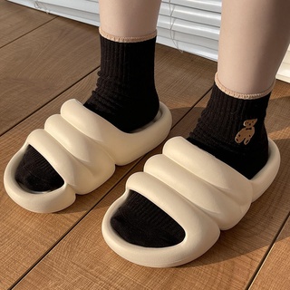 Slipper Summer Home Indoor Non -Slip, สะดวกสบายรองเท้าชายหาดที่เรียบง่าย