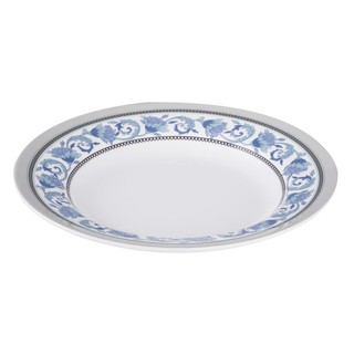 Food dispenser MELAMINE PLATE SUPERWARE POEM 9" Tableware Kitchen equipment อุปกรณ์ใส่อาหาร จานลึกเมลามีน 9 นิ้ว SUPERWA