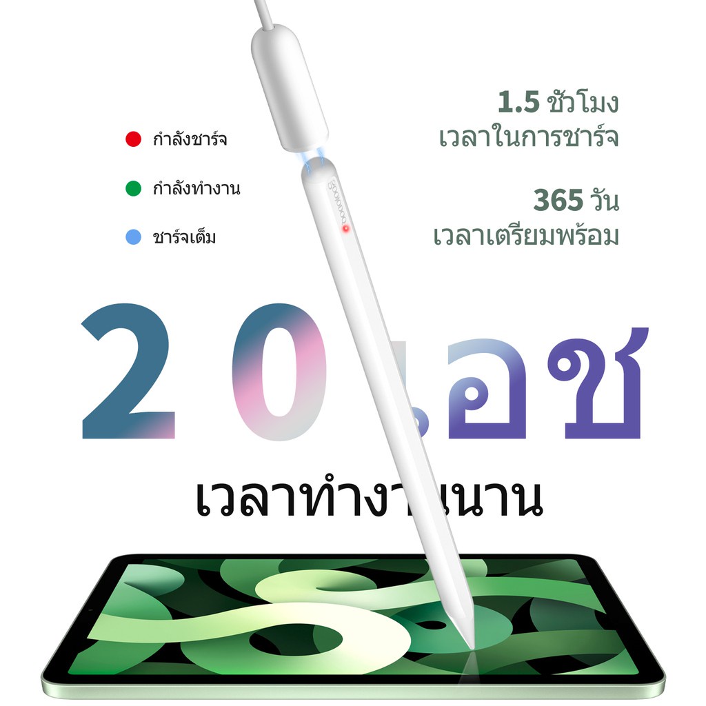GOOJODOQ 12th ปากกาสไตลัส สัมผัสหน้าจอ สําหรับ iPad Pencil 2 1 Ipad Pro 11 2020 Air 4 2018 2019 7th 8th #8