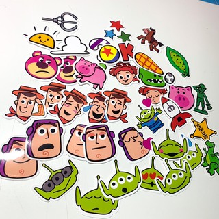 สติกเกอร์ไดคัทกันน้ำ Toy Story ทอยสตอรี่ 40 ชิ้นลายไม่ซ้ำ💖