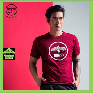 Beesy เสื้อคอกลม ชาย หญิง  รุ่น Logo สีแดง