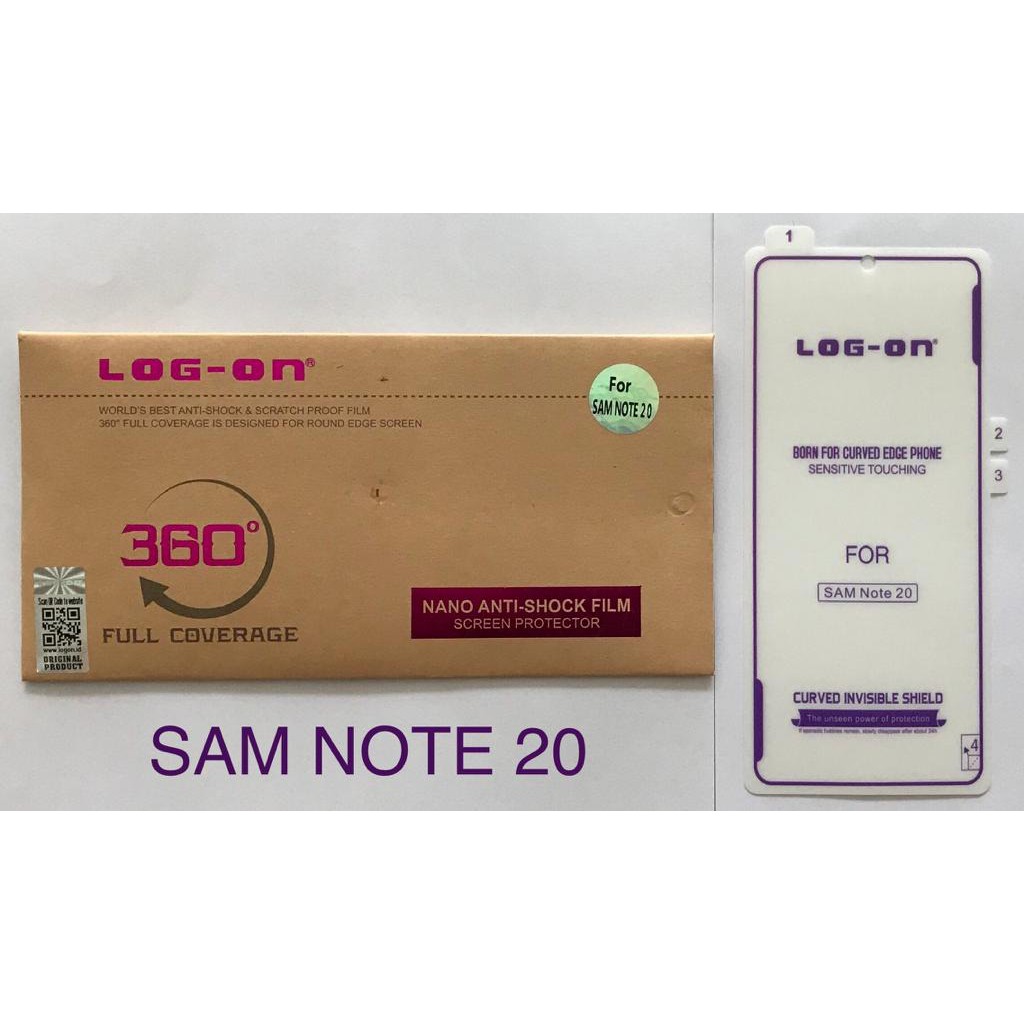 LOG ON ANTISHOCK SAMSUNG NOTE 20 ANTI SCRATCH JELLY