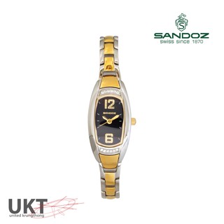 นาฬิกา SANDOZ รุ่น SD99267AG04 หน้าดำเข็มทอง สำหรับผู้หญิง