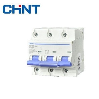 CHINT โมลเคสเซอร์กิตเบรกเกอร์ 3pole รุ่น DZ158 125H ขนาด 100A กำลังไฟ 230V 50H Moulded Case Circuit Breaker