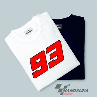 เสื้อยืดคอกลมเสื้อยืด คอกลม พิมพ์ลาย Marquez Number 93 mandalika motogpS-5XL