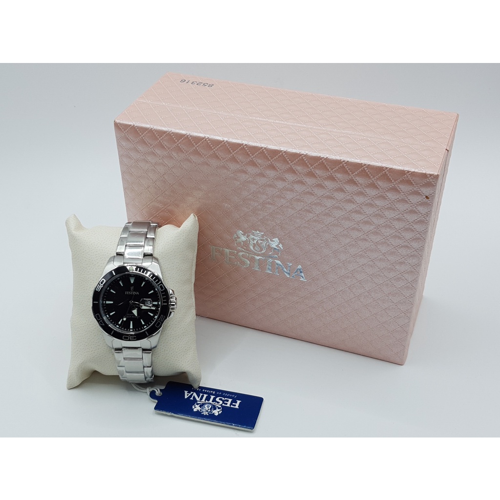 นาฬิกา FESTINA WOMEN'S F20503/E 34 MM QUARTZ พร้อมกล่อง (ใหม่)