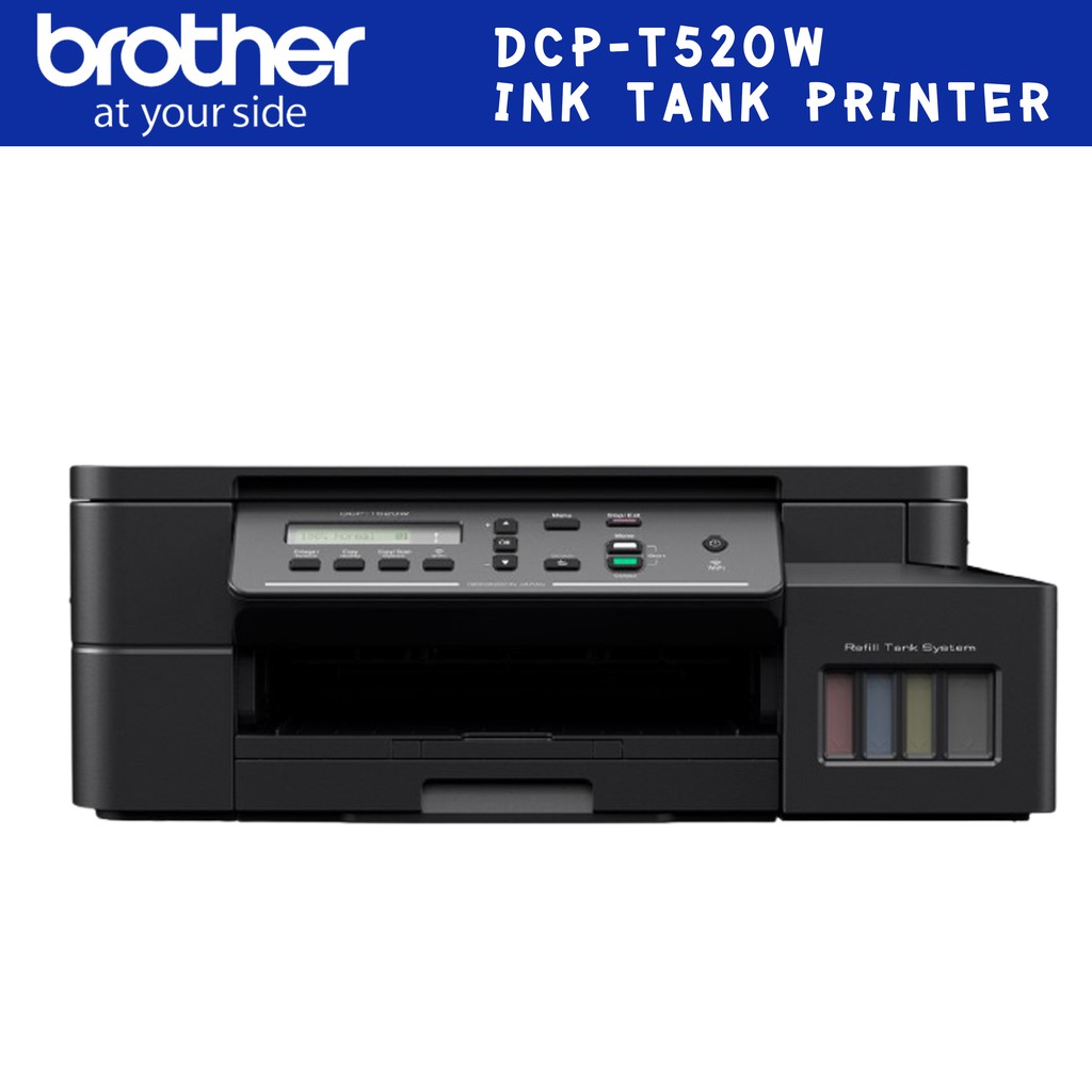 เครื่องพิมพ์มัลติฟังก์ชันอิงค์แท็งก์ Brother DCP-T520W Ink Tank Printer / Print, Scan, Copy /   Wi-F
