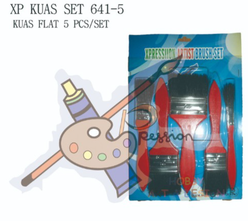 ชุดแปรง 641-5 FLAT PAINTING BRUSH ยี่ห้อ XPRESSION