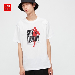 เสื้อยืดโอเวอร์ไซส์ใหม่ Uniqlo UT เสื้อยืดแขนสั้น พิมพ์ลายอนิเมะ Spy Play House สําหรับผู้ชาย ผู้หญิงS-3XL