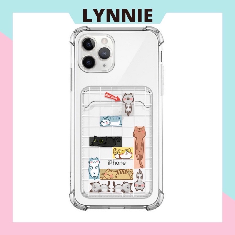 เคสโทรศัพท์ TPU IP โปร่งใสพร้อมกระเป๋าการ์ดสําหรับ IP 13 IP 13 pro IP 13 pro max IP 12