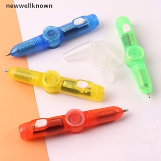 [newwellknown] ใหม่ 2in1 ปากกาสปินเนอร์ มีไฟ LED EDC เรืองแสงในที่มืด สําหรับเล่นคลายเครียด