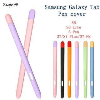 Samsung Galaxy Tab S6 / S6 Lite / S7 / S7 PLUS / S7 FE / S8 S9 PLUS ULTRA S-Pen เคสดินสอ ซิลิโคนนิ่ม น่ารัก เคสแท็บเล็ต ปากกาสไตลัส กระเป๋าป้องกัน